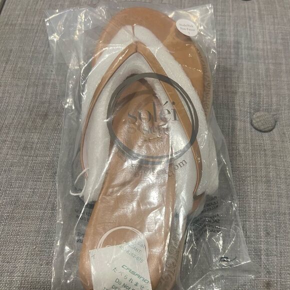 New in Bag Revolve Solei Sea Indie Around Town Flip Flops in Nude/Pink size 7 - Picture 10 of 11